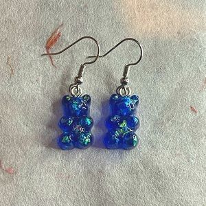 AOMU Korean Resin Gummy Bear Earrings